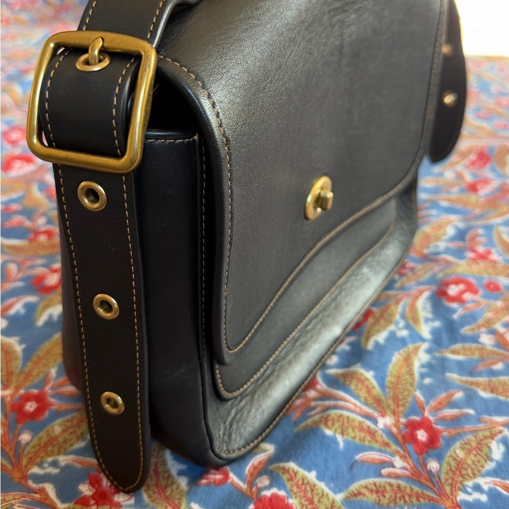 COACH Rambler Black Leather Crossbody Bag - Picture 5 of 5